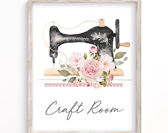 Printable Craft Room 8" x 10" Art - Craft Room Sign - Instant Download - Printable Art