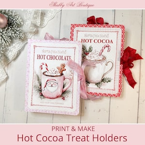 Print & Make: Christmas Hot Cocoa Treat Holders (USA and A4 sizes)