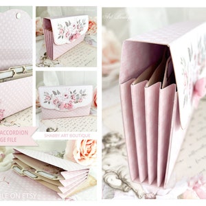 Print & Make: Victorian Romance Accordion File - A4 and Letter (USA)