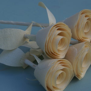 Handmade Wood Roses, 5th Wedding Anniversary wood roses, Rustic floral arrangement, Minimalistic Valentines Day, flower arrangement, image 3