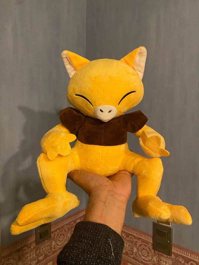 Vintage 1998 Abra Pokémon Plush 4.5 Applause Nintendo Toy, RARE Vintage 1998 Abra Pokémon Plush 4.5 Applause Nintendo Toy, RARE