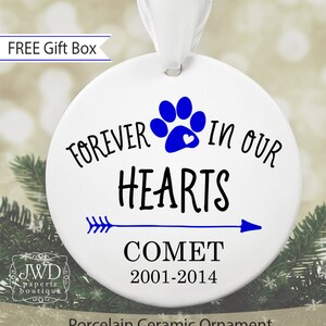 Dog Memorial Ornament Pet Loss Personalized Dog Ornament Pet Remembrance Ornament Dog Keepsake Christmas Ornament Custom Dog Gift OR15MG image 2