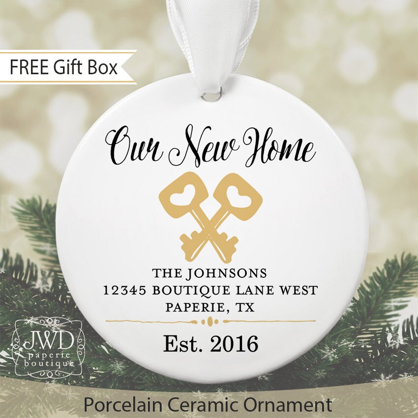 New Home Ornament Personalized New Home Christmas Ornament New Homeow…