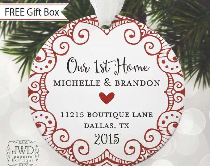 Our First Home Ornament Personalized New Home Christmas Ornament ...
