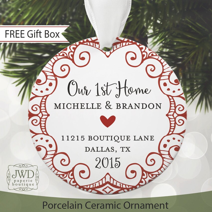 Our First Home Ornament Personalized New Home Christmas Ornament Pers…
