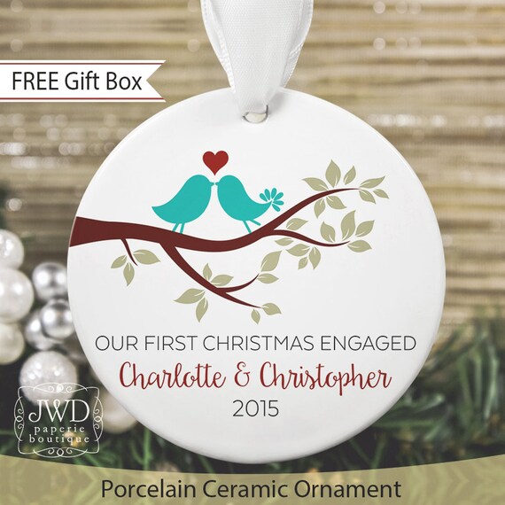 engagement christmas ornament 2015