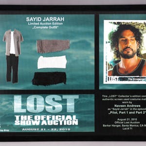 Lost Serie - original costume card - Prop - Naveen Andrews als Sayid Jarrah - auf weltweit 195 Stück limitierte Sammleredition Lost TV Show