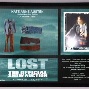 Lost Serie - original costume card - Prop - Evangeline Lilly als Kate Anne Austen - auf 195 Stück limitierte Sammleredition  - Lost TV Show
