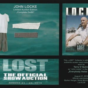 Lost Serie - original costume card - Prop - Terry O'Quinn als John Locke - auf 99 Stück limitierte Sammleredition TV Serie - Lost TV Show