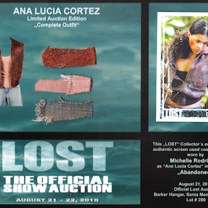 Lost Serie - original costume card - Prop von Michelle Rodriguez als Ana Lucia Cortez   Lost TV Show auf 195 Stück limitierte Sammleredition