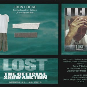 Lost Serie - original costume card - Prop - Terry O'Quinn als John Locke - auf 99 Stück limitierte Sammleredition TV Serie - Lost TV Show