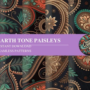 Paisleys em tons de terra 1