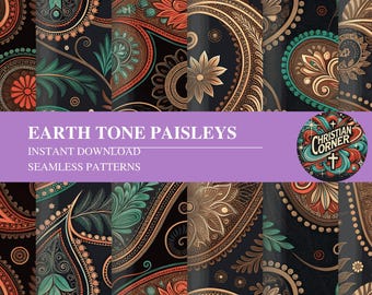 Aardetinten Paisleys 1