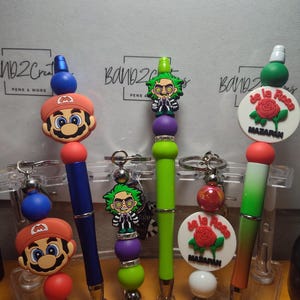 Keychain and pen set