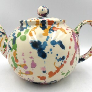 Heron Cross Pottery Pink Laura Design Teapot - Handmade 2 Cup (0.7