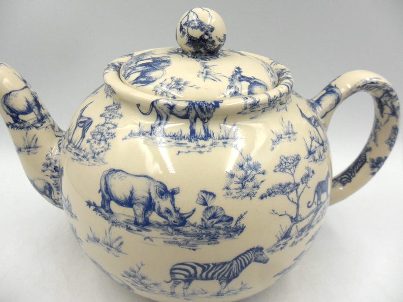 Heron Cross Pottery Safari Teapot