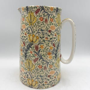 Extra Large size Jug in William Morris Inspired Flora design.