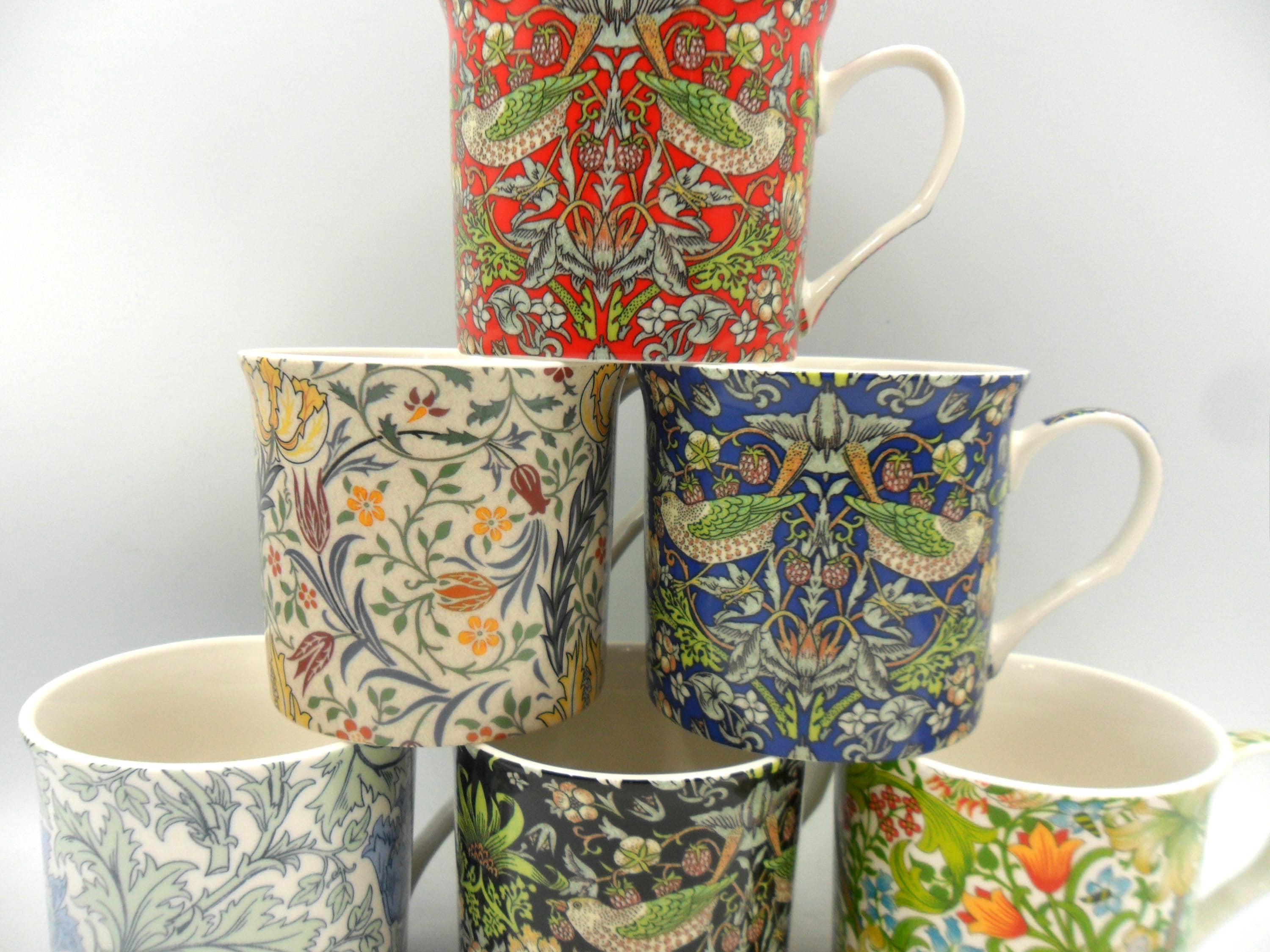 Set of 6 William Morris Assorted Design Palace Mugs - Etsy Canada