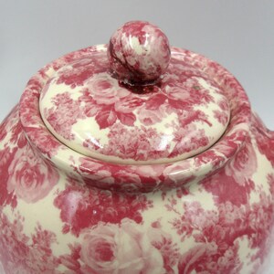 2 Cup Teapot in Pink Laura chintz Design by Heron Cross Pottery Bild 12