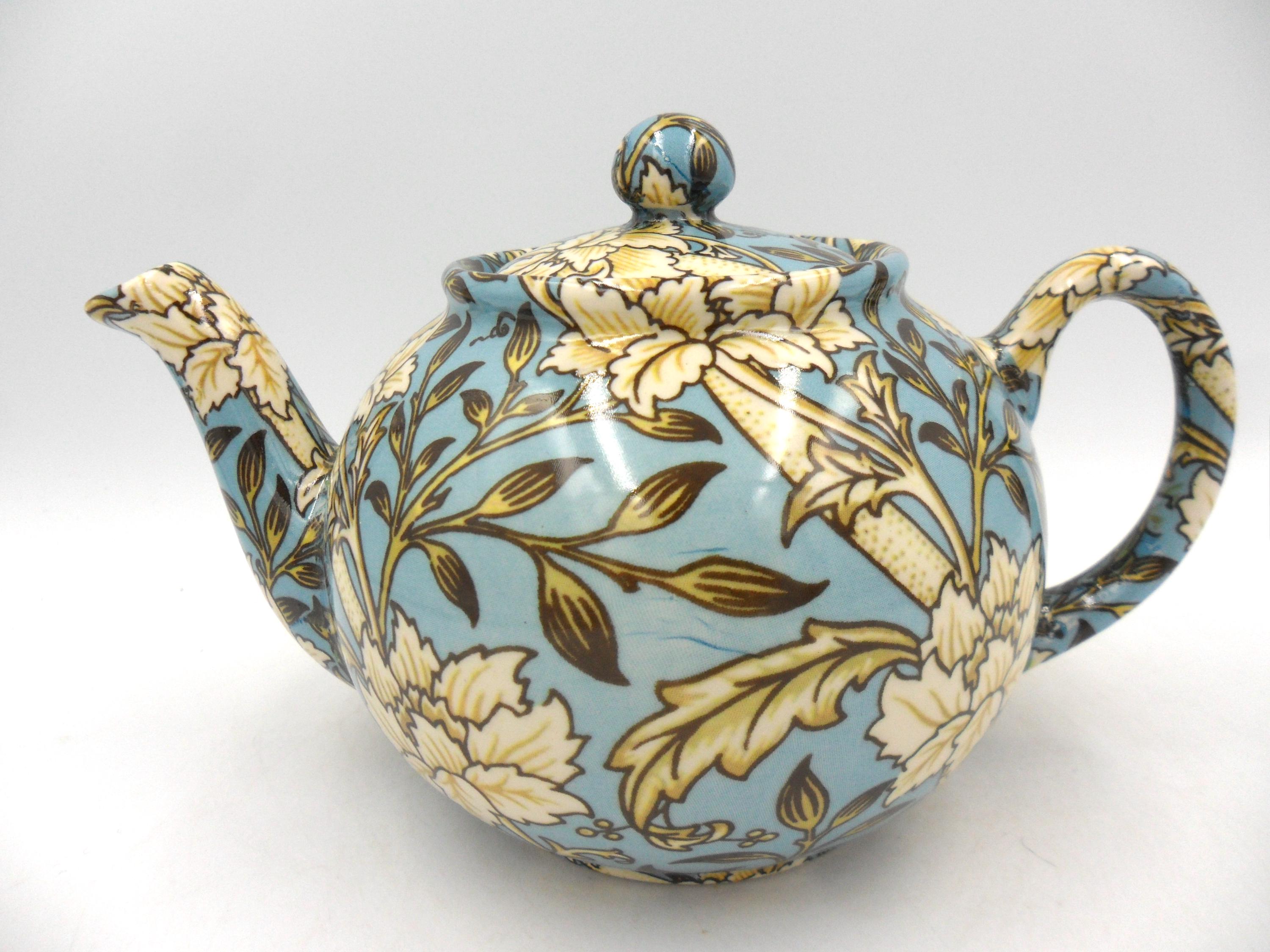 Heron Cross Pottery 伝統的な英国式ティーセット 6 Cup Teapot in Windsor Gardens Design by Heron Cross Pottery - Etsy