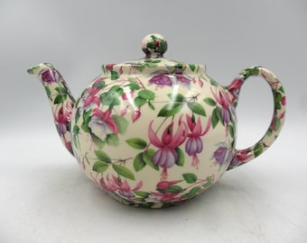 2 Cup Teapot in pretty Fuchsia design.