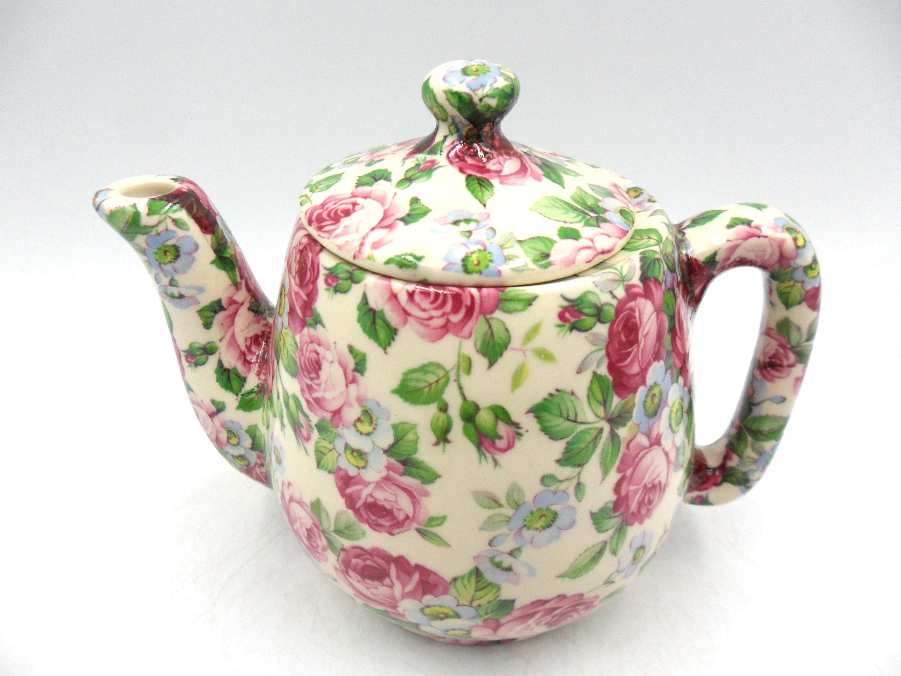 Six Cup Teapot In Crazy Farm Design By Heron Cross Pottery - View #10