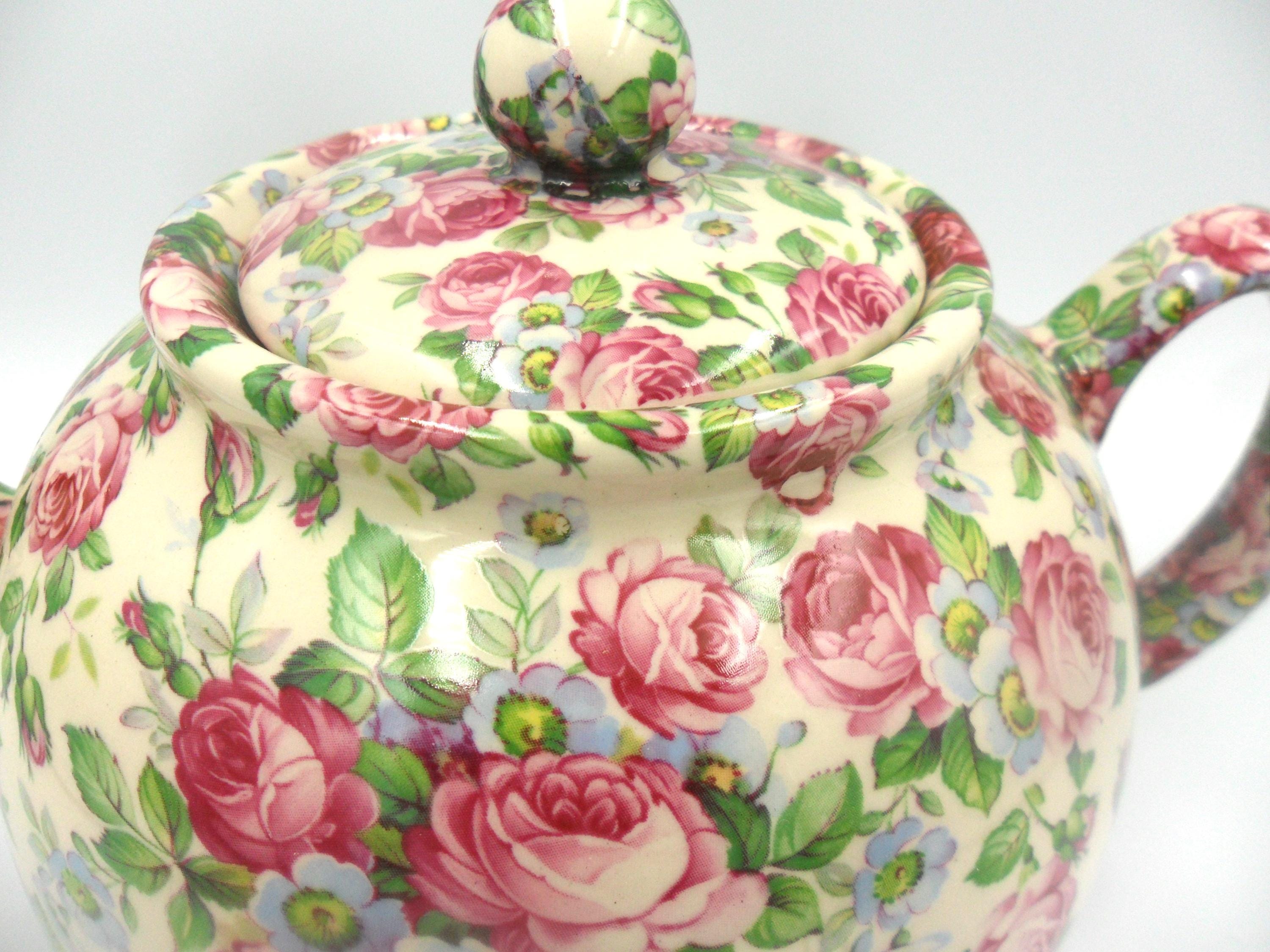 Six Cup Teapot In Crazy Farm Design By Heron Cross Pottery - View #7