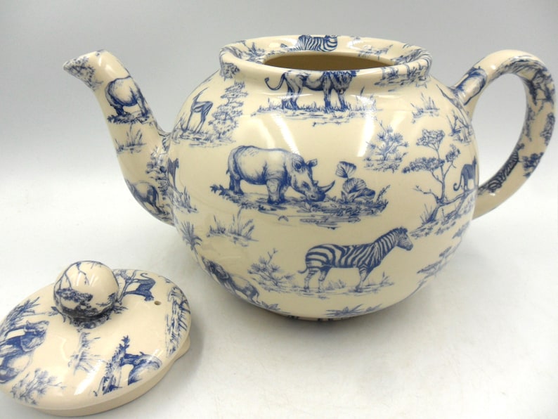 Heron Cross Pottery Safari Teapot - Thumbnail 2