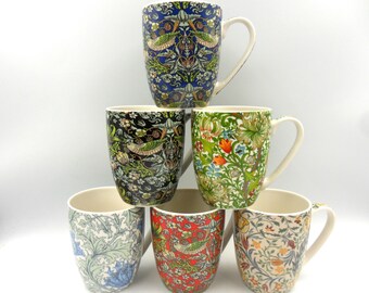 Set of 6 Assorted William Morris Design Aspen Beakers. - Etsy