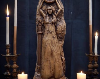 NYX、ニュクス女神、女神ニュクス、夜の女神、ギリシャの女神像、月の