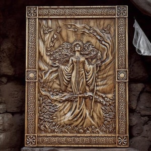 Ziva Slavic Mythology Goddess of Life and Fertility Pagan Wood Carving