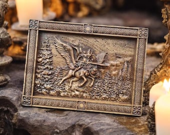 Valkyrie Valkyrja Norse Pantheon Viking Pagan Asatru Heathen Goddess Scandinavian Altar Mythology Norse Goddess Pagan Celtic Wood Carving