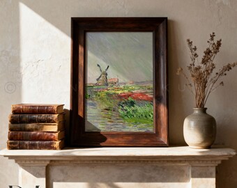 5x7 Dark Wood Frame Mockup: Academia Fireplace Mantle | PSD & JPG