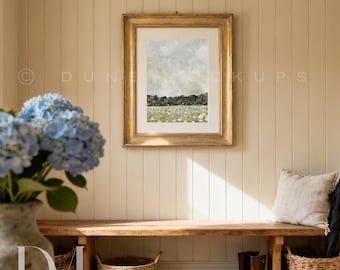 English Country Hallway Mockup for Canva | Spring Cottage Wall Art Mockup | No Photoshop