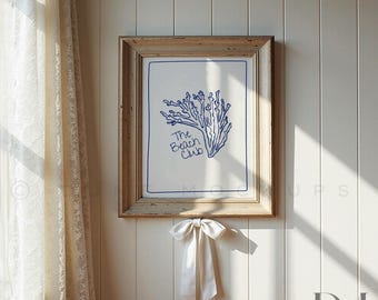Cottagecore Bow Frame Mockup: 8x10 Romantic Nursery Art Display | PSD & JPG