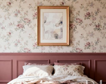 English Country Bedroom Frame Mockup for Canva | Rosewood Collection | No Photoshop