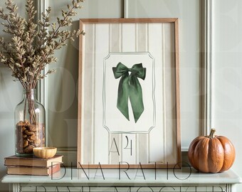 Mockup di cornice rustica A4 / Espositore autunnale verde salvia / PSD + JPEG / Rapporto DINA / DM117
