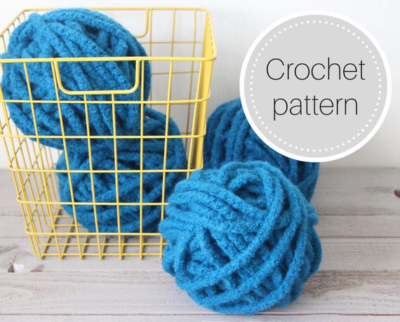 Crochet Chunky Yarn Pattern Instant Download for Knitting and Crochet  Projects Felted Wool Cord Chunky Yarn Giant Yarn 