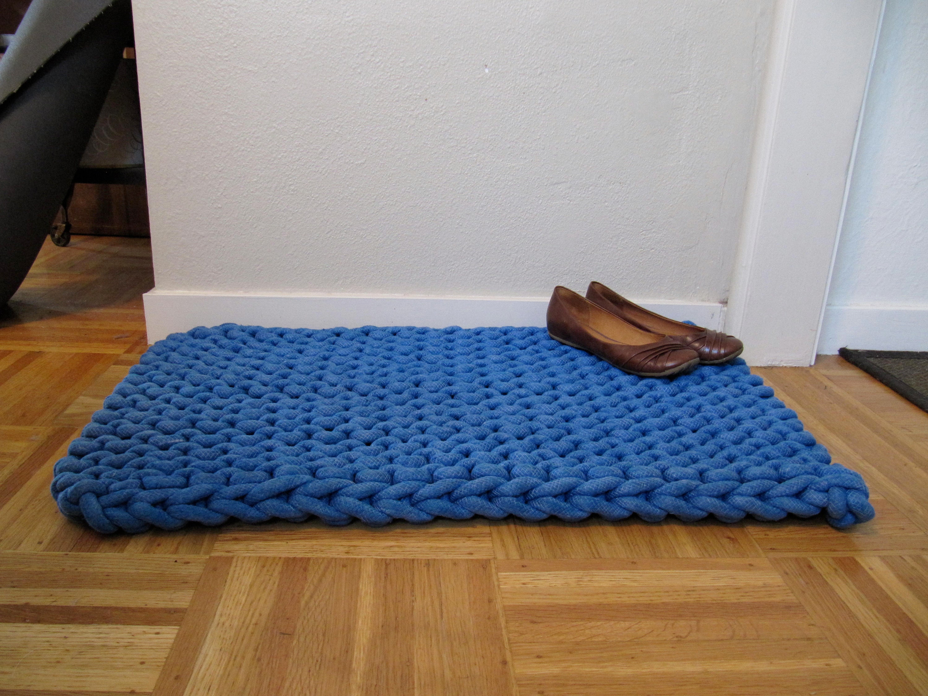 Knit Rope Rug Pattern Instant Download Cotton Rope Rug Etsy Australia