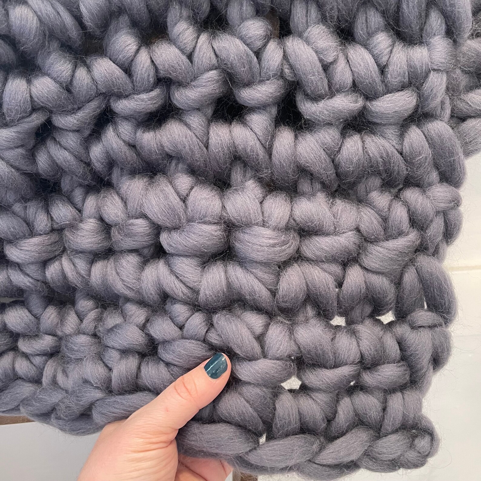 Hand Crochet Blanket Kit Finger Crochet Blanket Kit Wool Blanket Kit