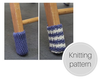 Chair socks pattern - knit and crochet versions - instant download - knit chair socks - crochet chair socks - chair legs