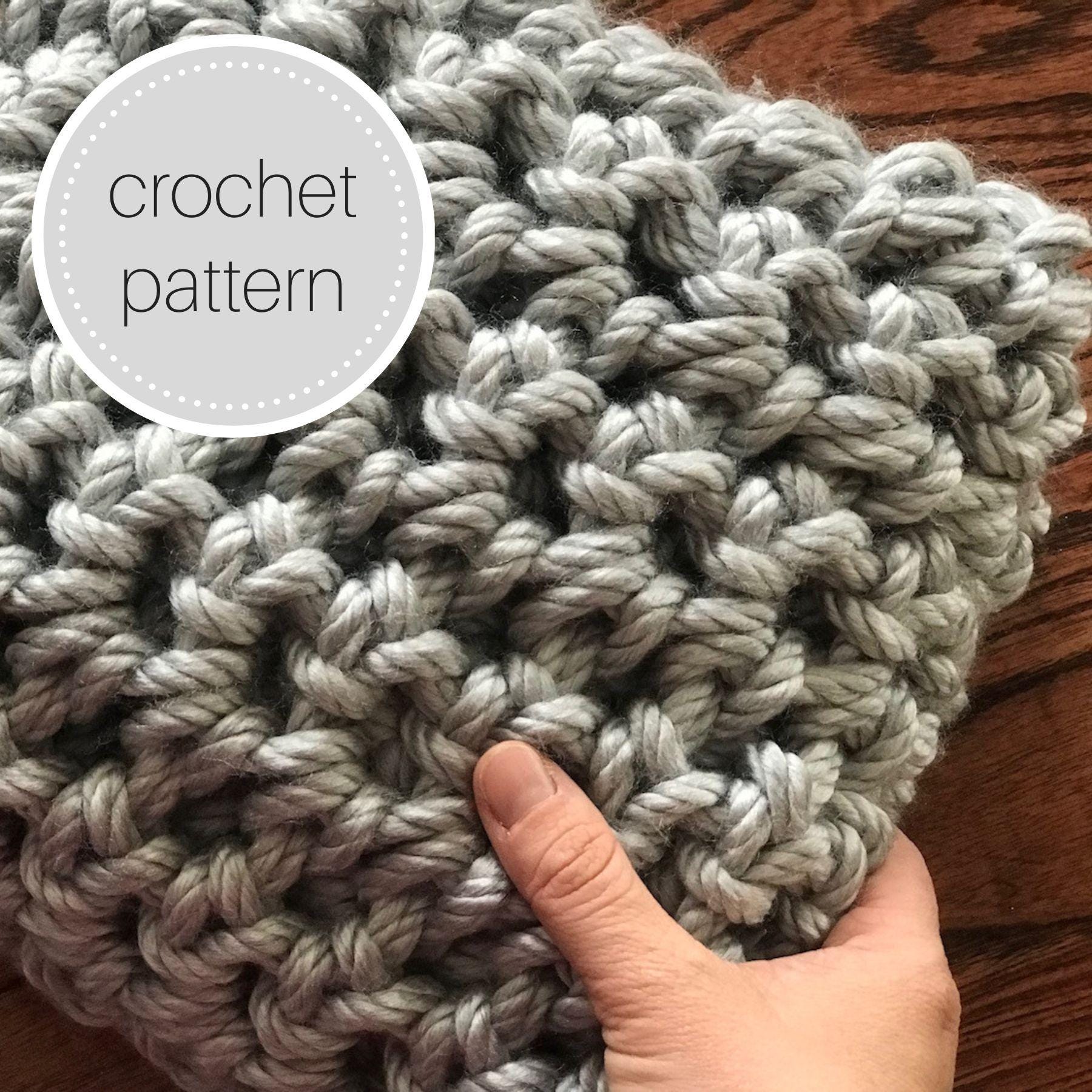 Finger Crochet Blanket Pattern Hand Crochet Blanket Crochet Blanket Pattern Chunky Knit Blanket Crochet Baby Blanket Etsy