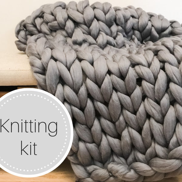 Giant Knit Blanket Etsy