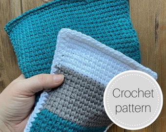 Tunisian crochet dish cloth pattern - beginner Tunisian crochet - crochet wash cloth - crochet dish cloth - crochet scrubbie