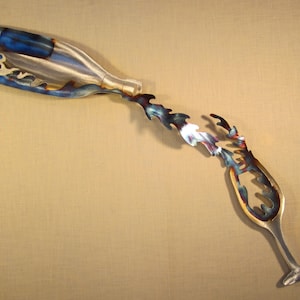 Pouring Spilling Wine Bottle Glass Steel Metal Wall Art Wine Cellar Pinot Noir Chardonnay Merlot Riesling Napa Willamette Valley Home Decor