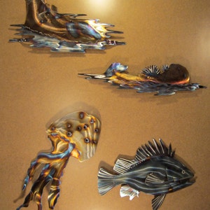 Sea Otter Otters Coast Coastal Steel Ocean Decor Marine Mammal Metal Beach Cottage Home Wall Art image 5