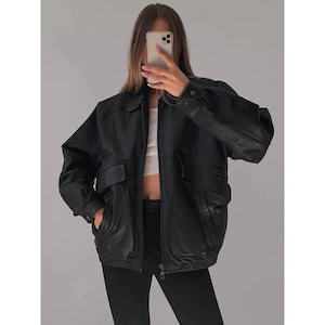 80's 90's vintage レザー 本革 スエード オーバーサイズ 20220910-6616-r61so3.jpg