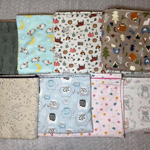 Cotton Flannel Baby Recieving Blankets