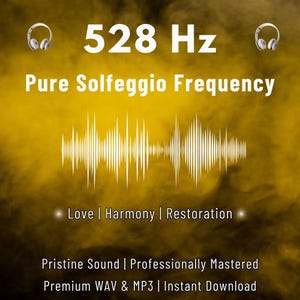 528Hz Solfeggio Frequency, DNA Repair Music, Love & Healing Sound Therapy, Meditation Audio, Positive Energy, Instant Download