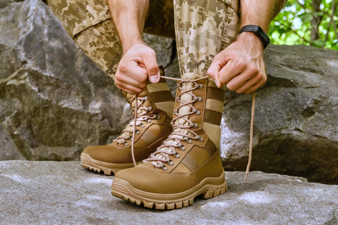 Zapatos Botas Militares Desierto Color Caqui Botas Militares